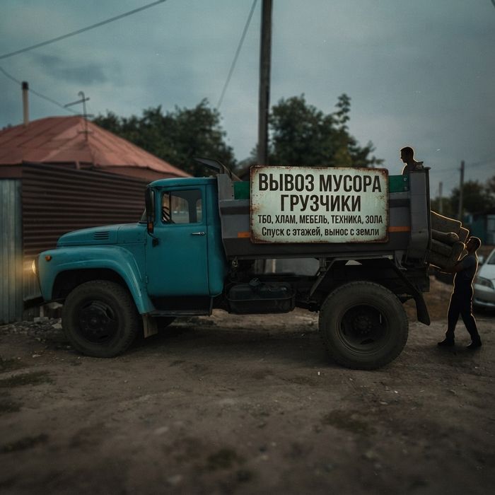 Вывоз мусора Зил Грузчики Газель