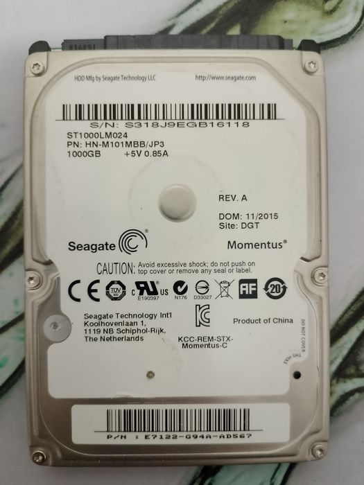 Жёсткие диски HDD 250GB—1TB