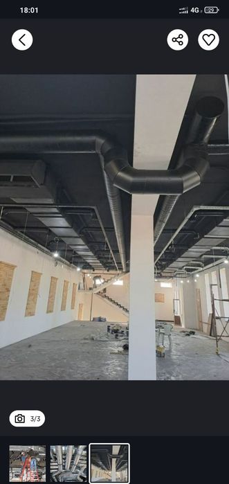 Монтаж систем вентиляции.