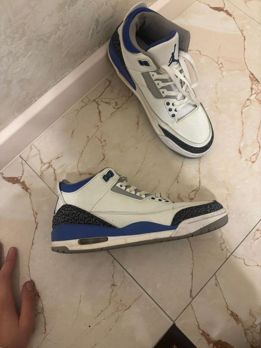 Jordan 3 blue and white