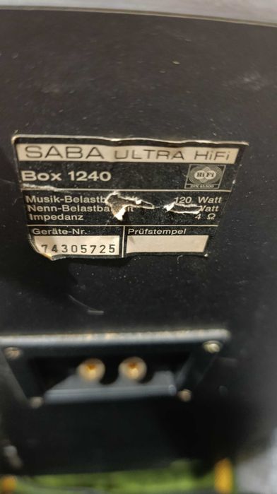 Saba ultra Hi-Fi Box 1240