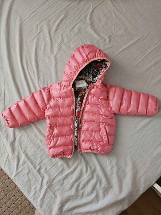 Детско водоотблъскващо розово яке Next за есен/пролет - 92 размер 1.5-