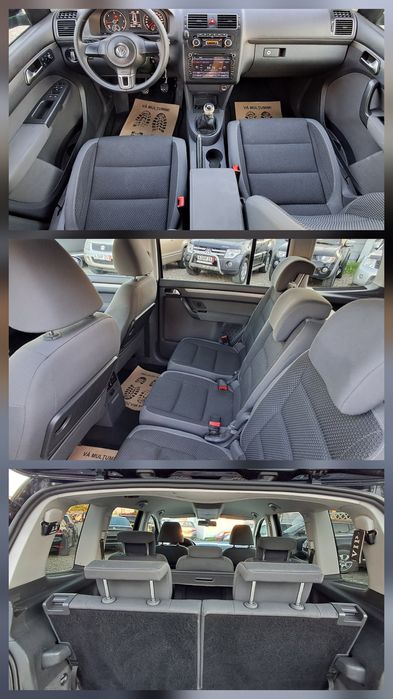 Volkswagen Touran 1.6 TDI 105 cp EURO 5 an 2012 7 LOCURI