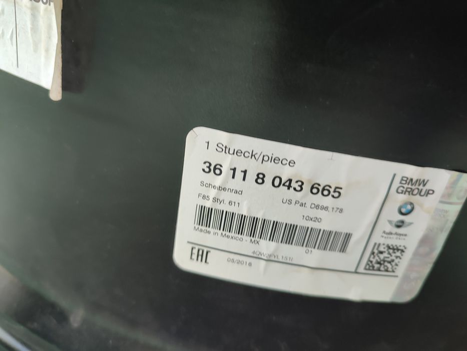 20" оригинална джанта за BMW X5 F15.