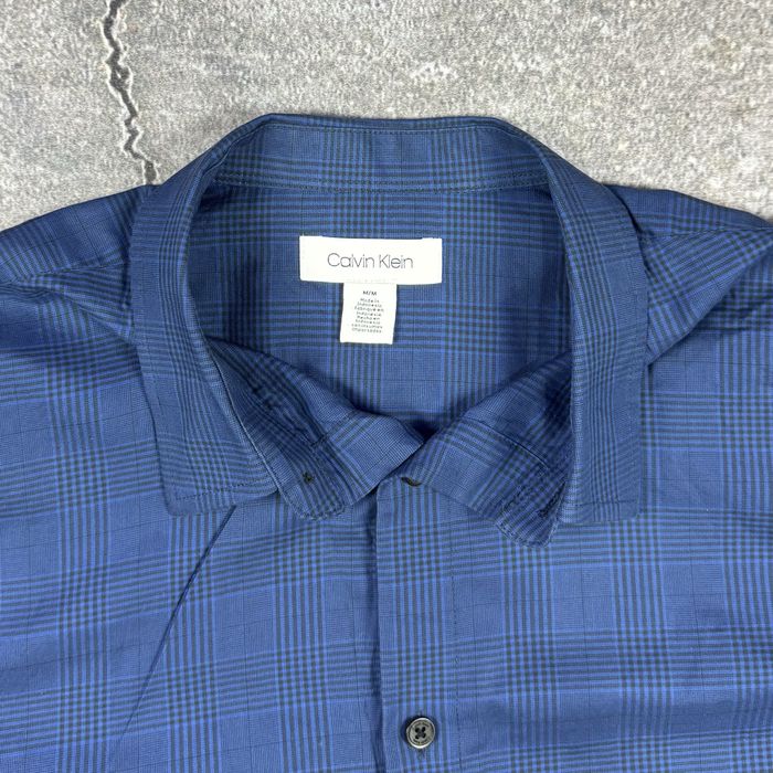 Мъжка риза Calvin Klein – Тъмносиньо каре - Размер М