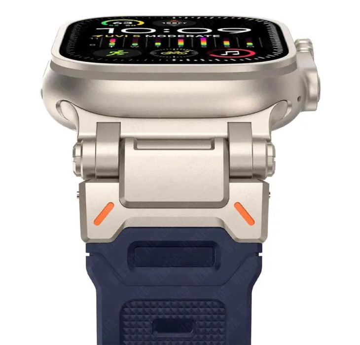 Curea Husa Sina Titanium  Incarcator Ceas Apple Watch Iphone