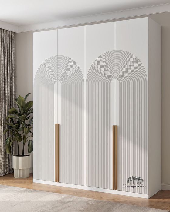 Шкаф в спальню Vesta с фрезерованными фасадами