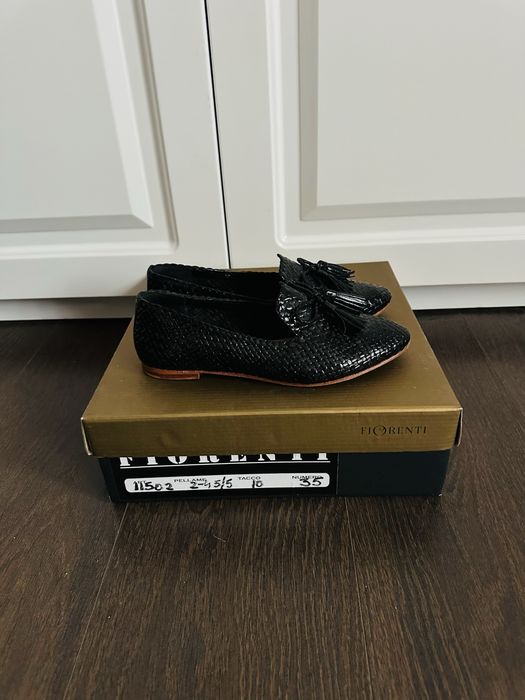 Balerini din piele , negri numarul 36 , Melvin Hamilton