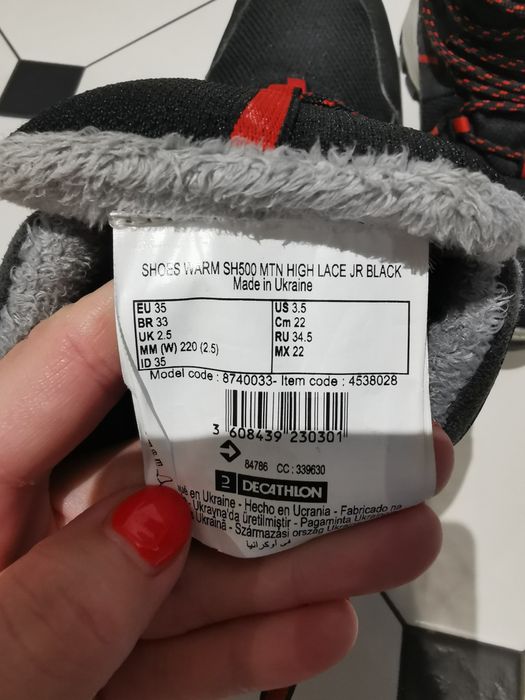 Ghete iarna Decathlon nr. 35
