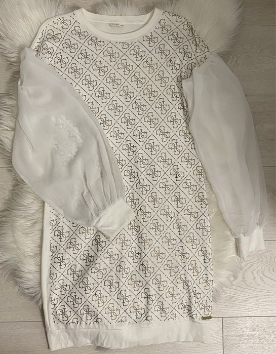 Оригинална бяла Рокля Guess
