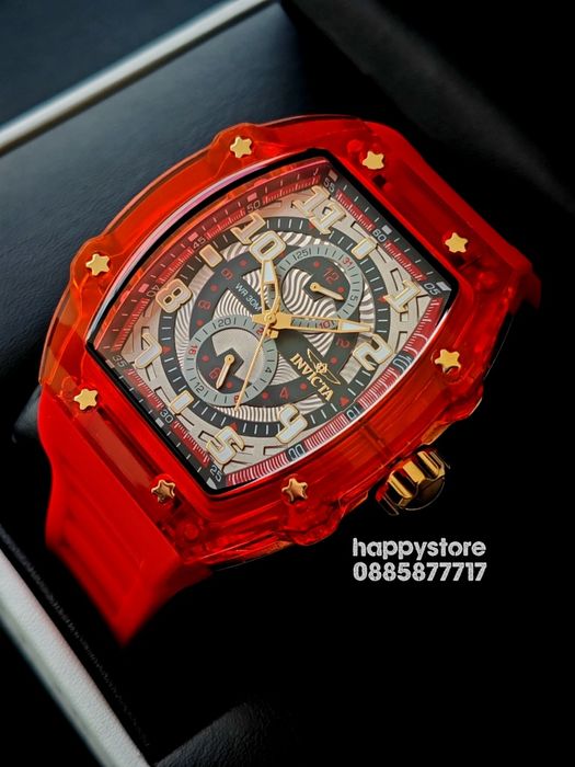 INVICTA Cyclone Red 49 mm, Инвикта нов ръчен часовник