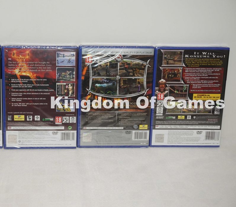 ЧИСТО НОВИ Mortal Kombat: Armageddon/Deadly Alliance/Deception/ ЗА PS2