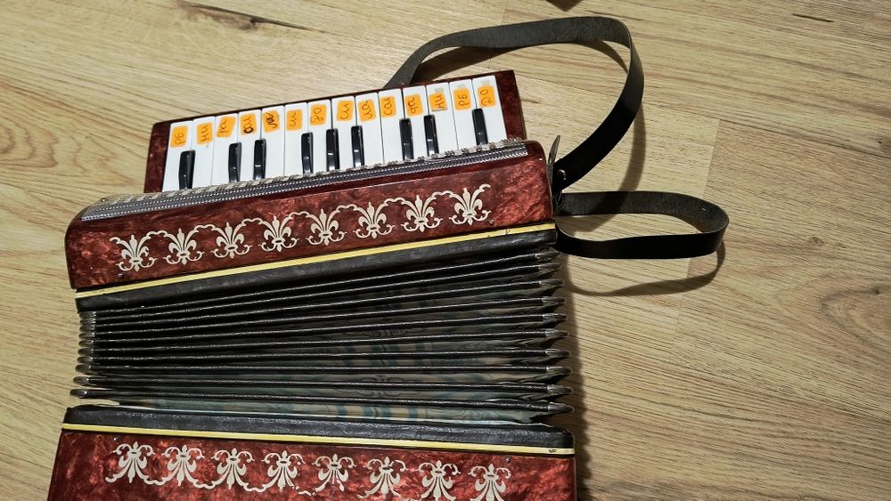 Детски акордеон червен