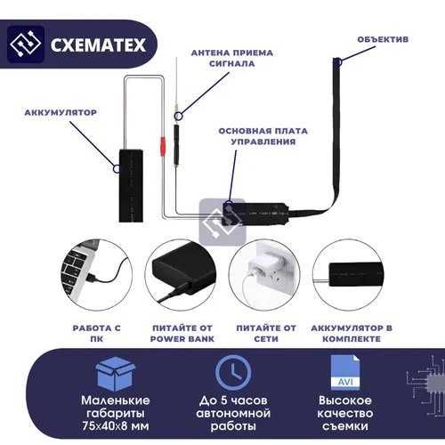 mini wifi camera, imtihon testlar uchun