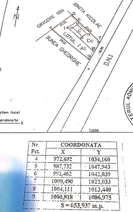De inchiriat teren DN1 Ciolpani intersectie