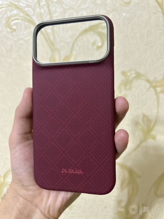 PI TA KA чехол оргинал 18про макс BURGUNDY