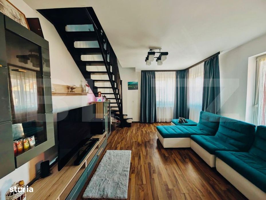 Apartament pe doua niveluri, 3 camere, pet-friendly