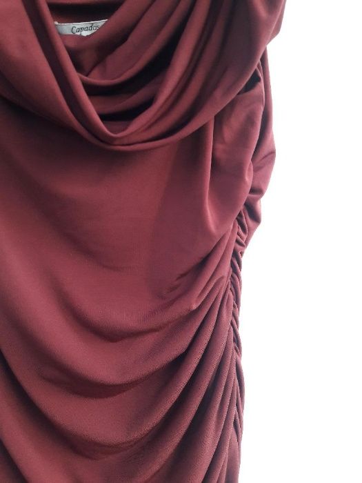 Rochie lungă de ocazie vișiniu/grena