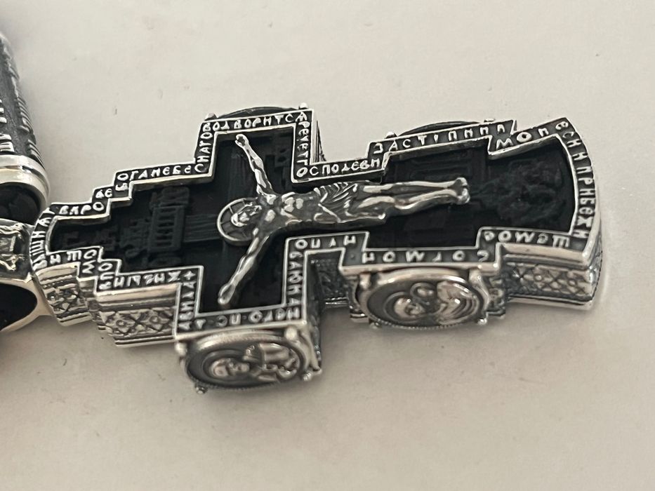 Сребърен кръст ръчна изработка