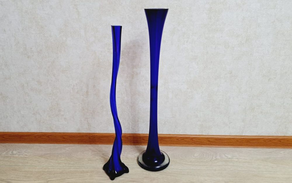 Вазы цветное стекло