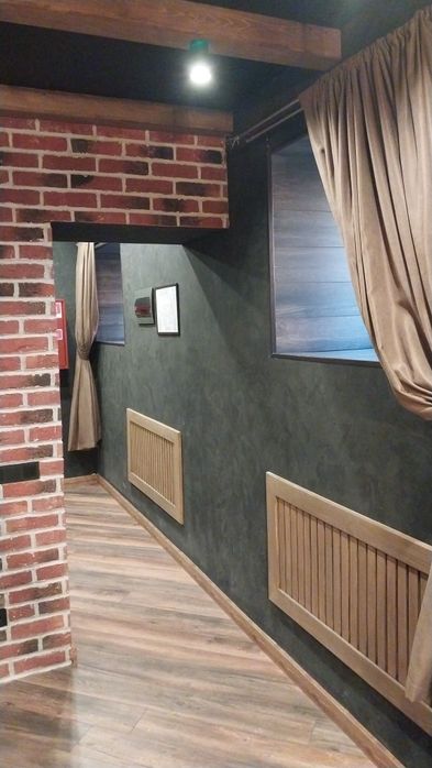 Декоративная штукатурка .Поклейка обоев, отделка