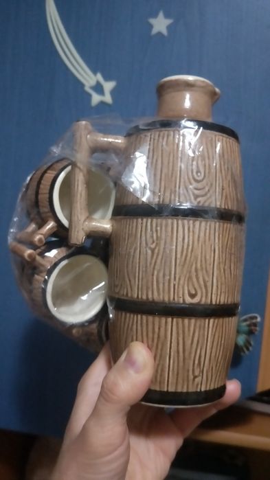 Set decorativ din ceramică proveniență Germania.