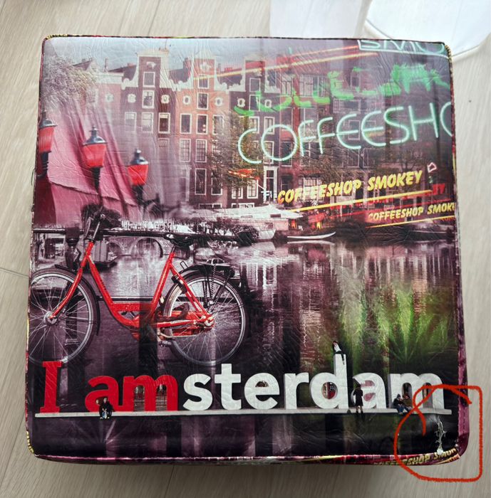 Табуретки с място за съхранение 35х35 см