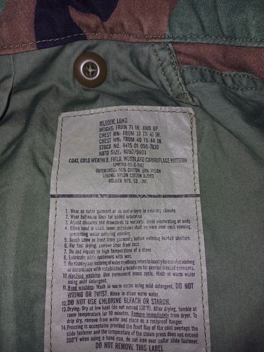 M65 US Army field jacket не Китай