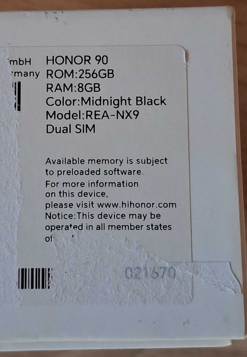 HONOR 90 256GB/8+5GB Dual SIM