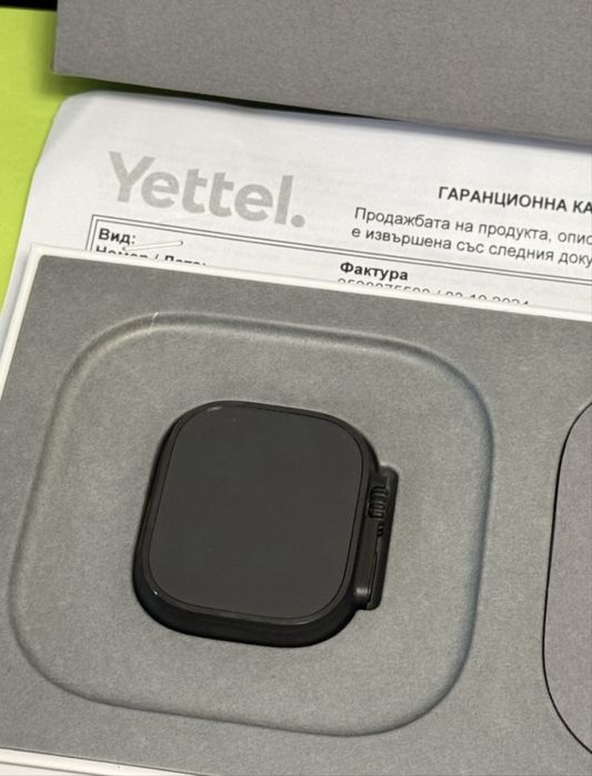 ***КАТО НОВ 49mm Apple watch Ultra 2 Гаранция Yettel 2026г. Black