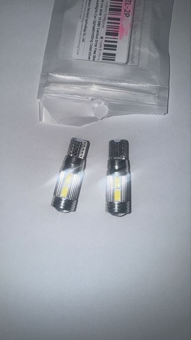 Pozitii led t10 w5w alb 12v 6000k