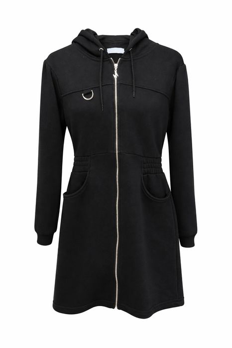 Удлинённое худи на молнии