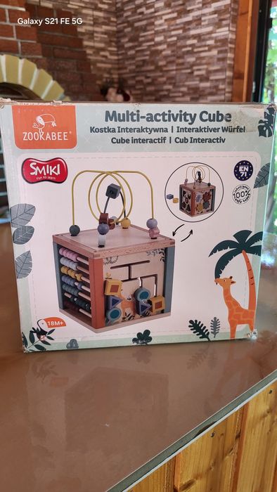 Cub interactiv / educativ din lemn Smiki Zookabee – Complet, în cutie