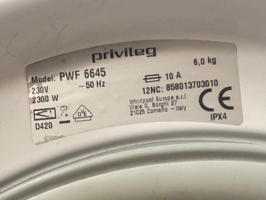 Продавам пералня Privileg PWF 6645