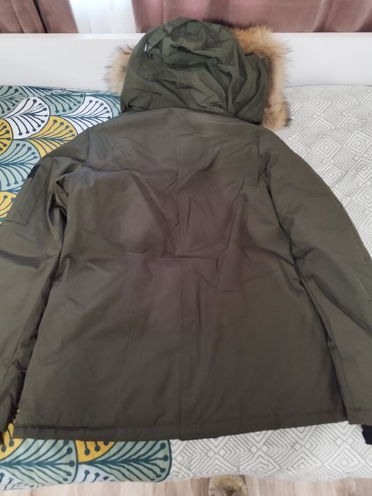 Дамско зимно яке в зелен цвят