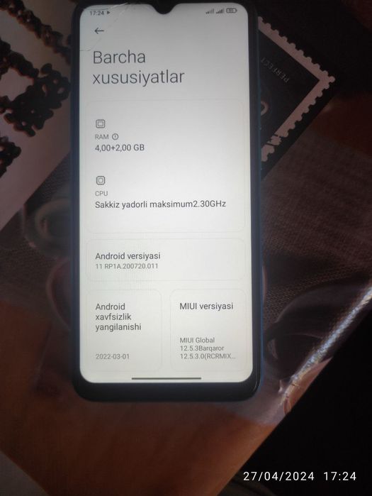 redmi 9c xolat zoʻr