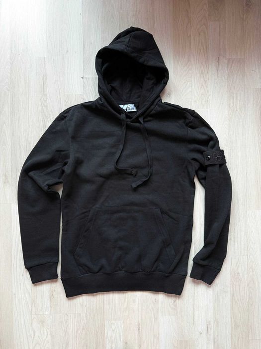 ПРОМОЦИЯ Мъжк Черен Суичър Худи Stone Island Темен Пуловер Стоун Айлън