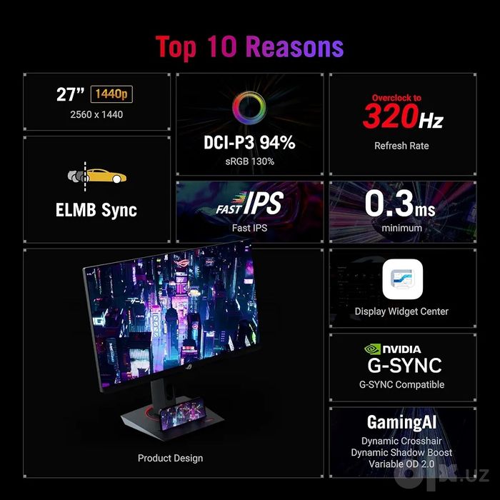 Asus Rog Monitor XG27ACMS 27 320Hz 2K