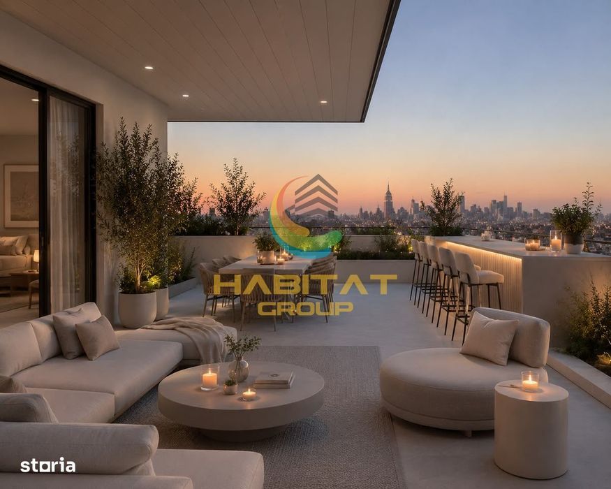 Penthouse Parc Herastrau terasa 82mp