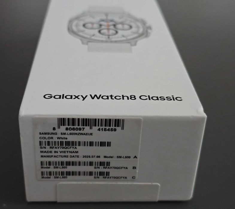 Samsung Watch 8 Classic 46mm BT White, sigilat, factura si garantie