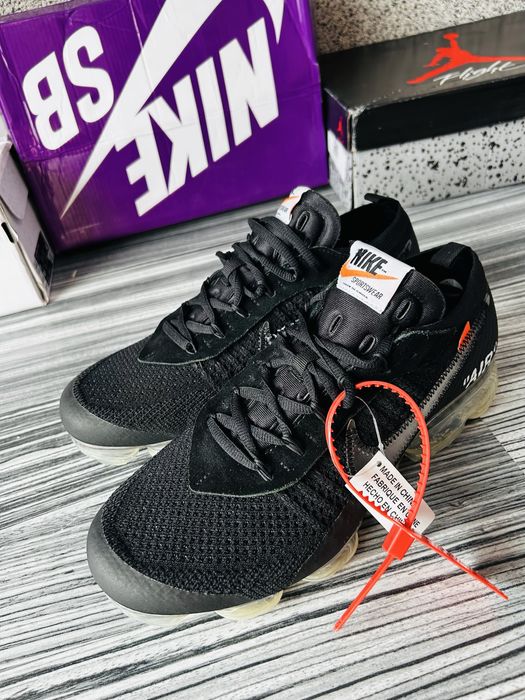 Nike Air Vapormax x Off White Negri Mărimea 44 Adidași Sneakers Bărbați Noi în Cutie