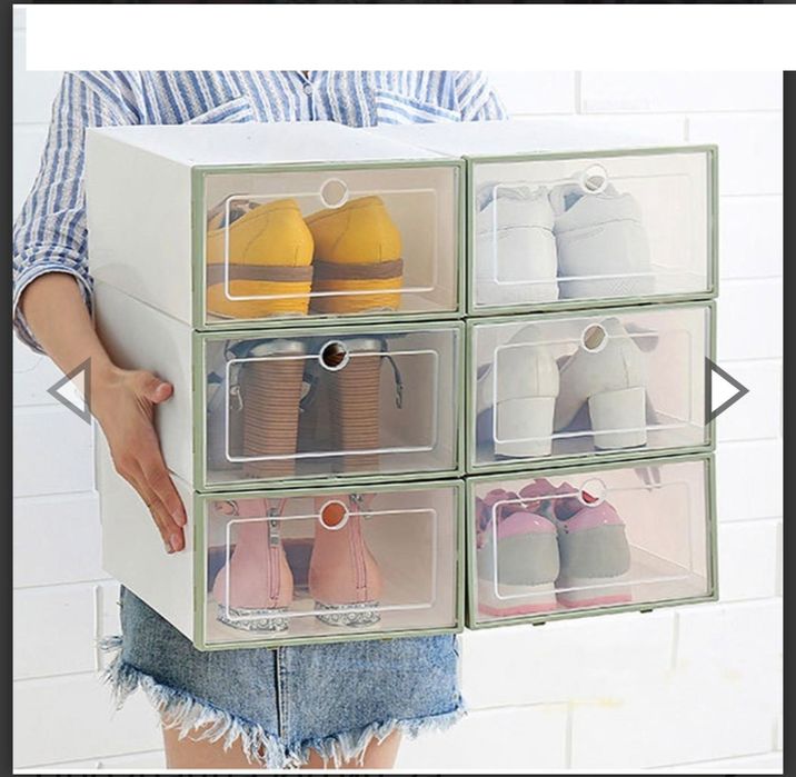 Кутия за съхранение на обувки прозрачна