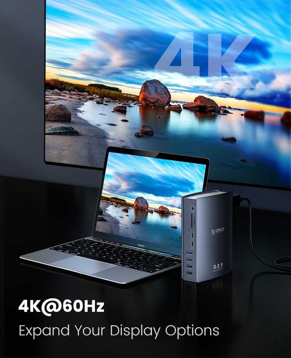 ORICO TB3-S3 Thunderbolt 3 Докинг станция 15-в-1 USB C, 60 W 40 Gbps