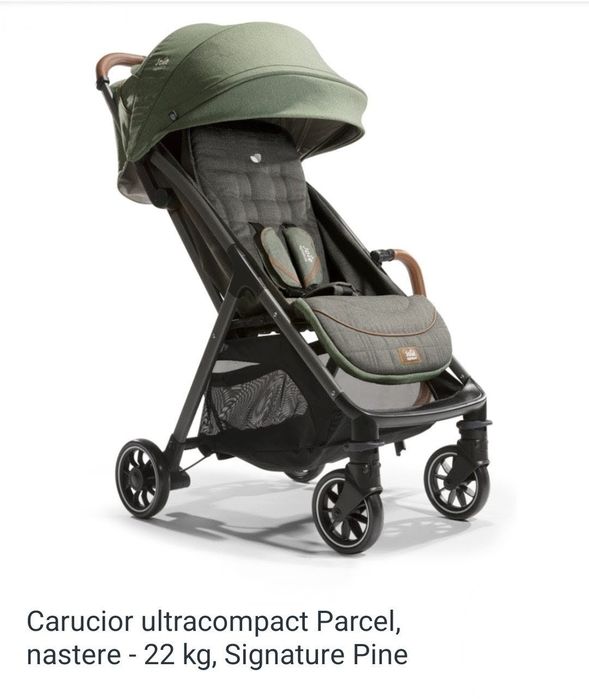Carucior ultracompact Parcel, nastere - 22 kg, Signature Pine