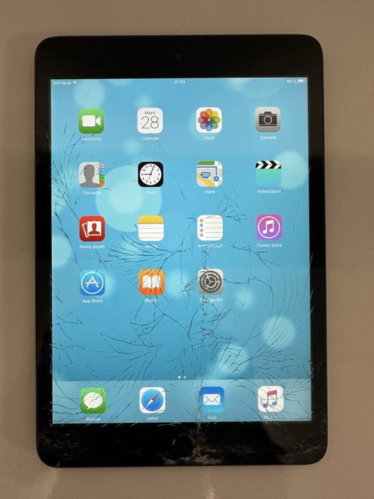 iPad Air cu Sim 16Gb Perfect functionala, Sticla Sparta