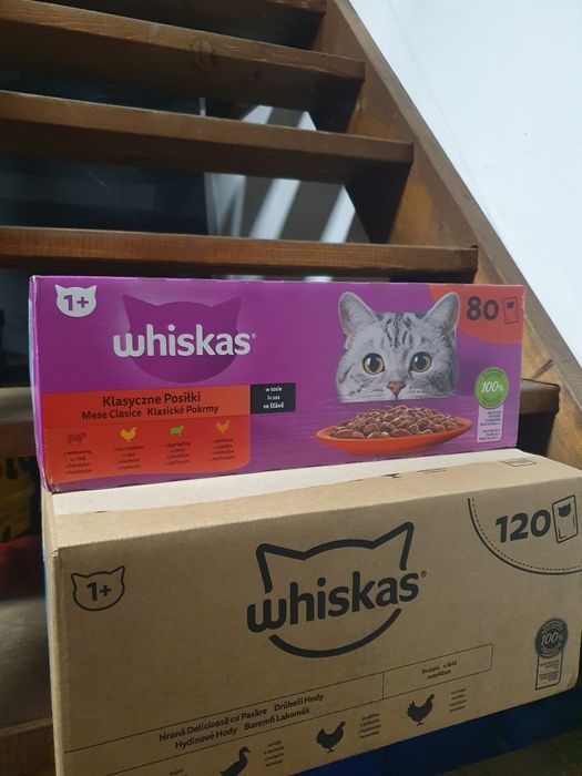 Hrana umeda,pliculețe pentru pisici adulte Whiskas