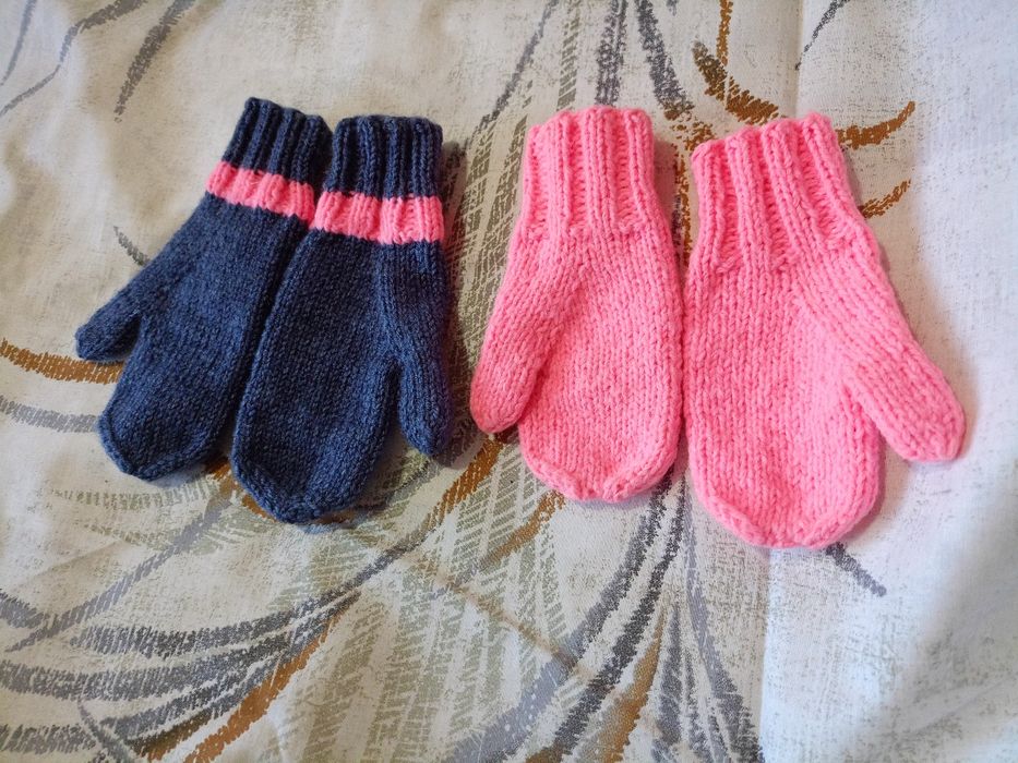 Варежки детские 2 пары