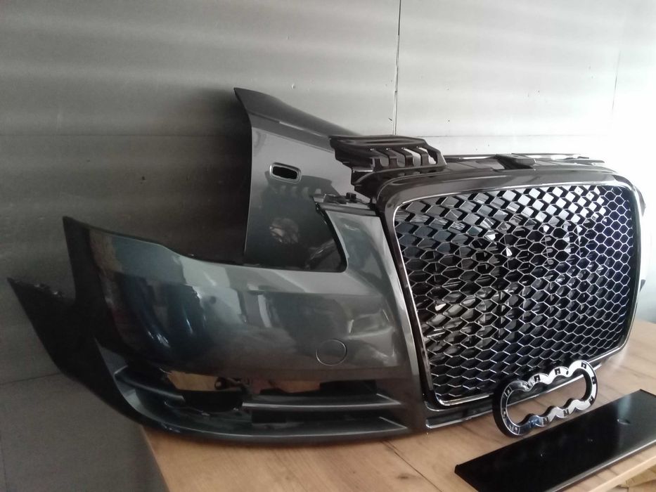 Pachet Bara Aripa Grila radiator Audi A4 B7 Gri LZ7X Nimbus Grey 04-07