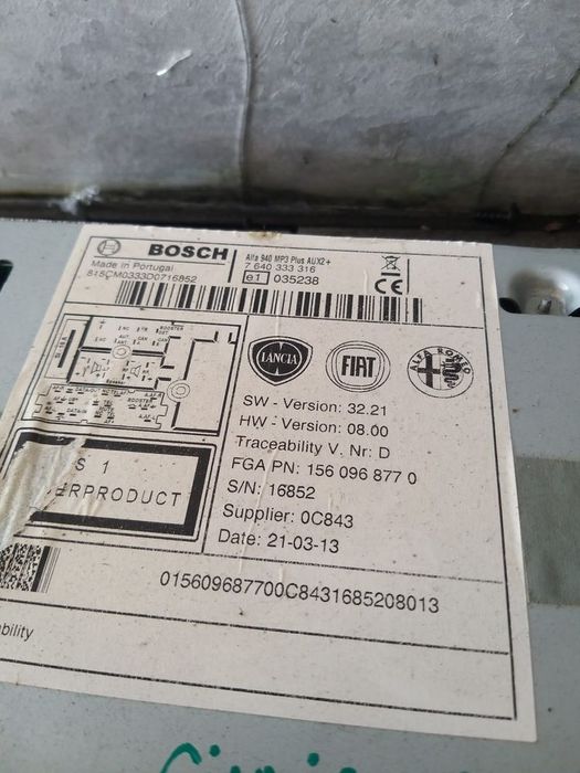 Radio cd player alfa romeo giulietta 940 1560968770