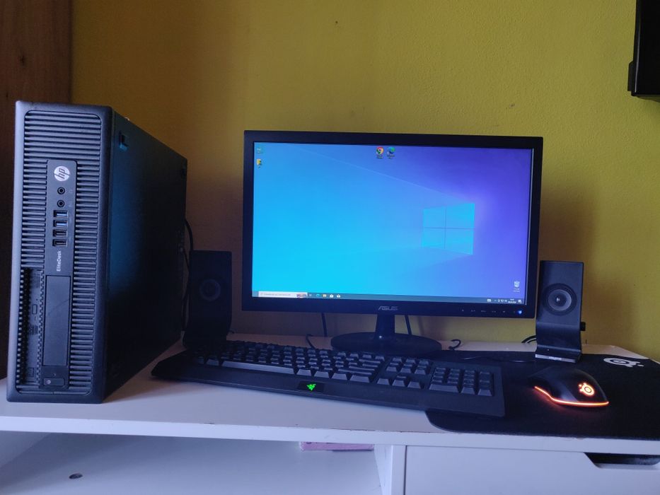 Sistem Desktop HP EliteDesk i7-4790 | 16GB RAM | Windows 10 Pro + Moni